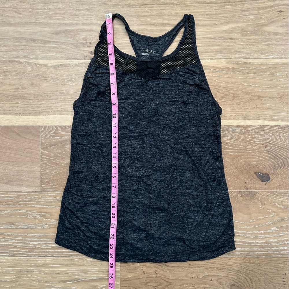 Zella black mesh and charcoal gray tank size small - Picture 7 of 7